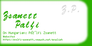 zsanett palfi business card